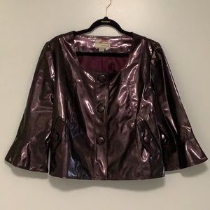 CA Carrie Allen Vintage Brown Swing Rain Coat